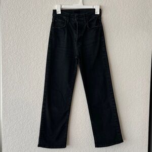 MOTHER The Rambler Ankle Jeans in Black size 26